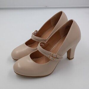 Journee Collection, Windy Pump, Nude, Women's Size 8.5